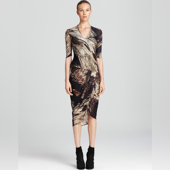 HELMUT LANG Drift Drape Dress Size M - Picture 1 of 10
